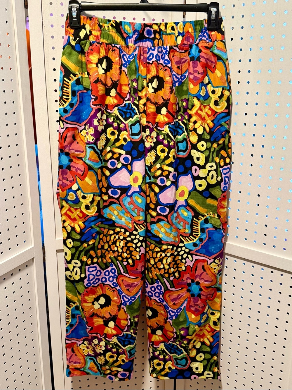 Truth NYC Multicolor Floral Elastic Waist Pull - On Pants Women's Size L